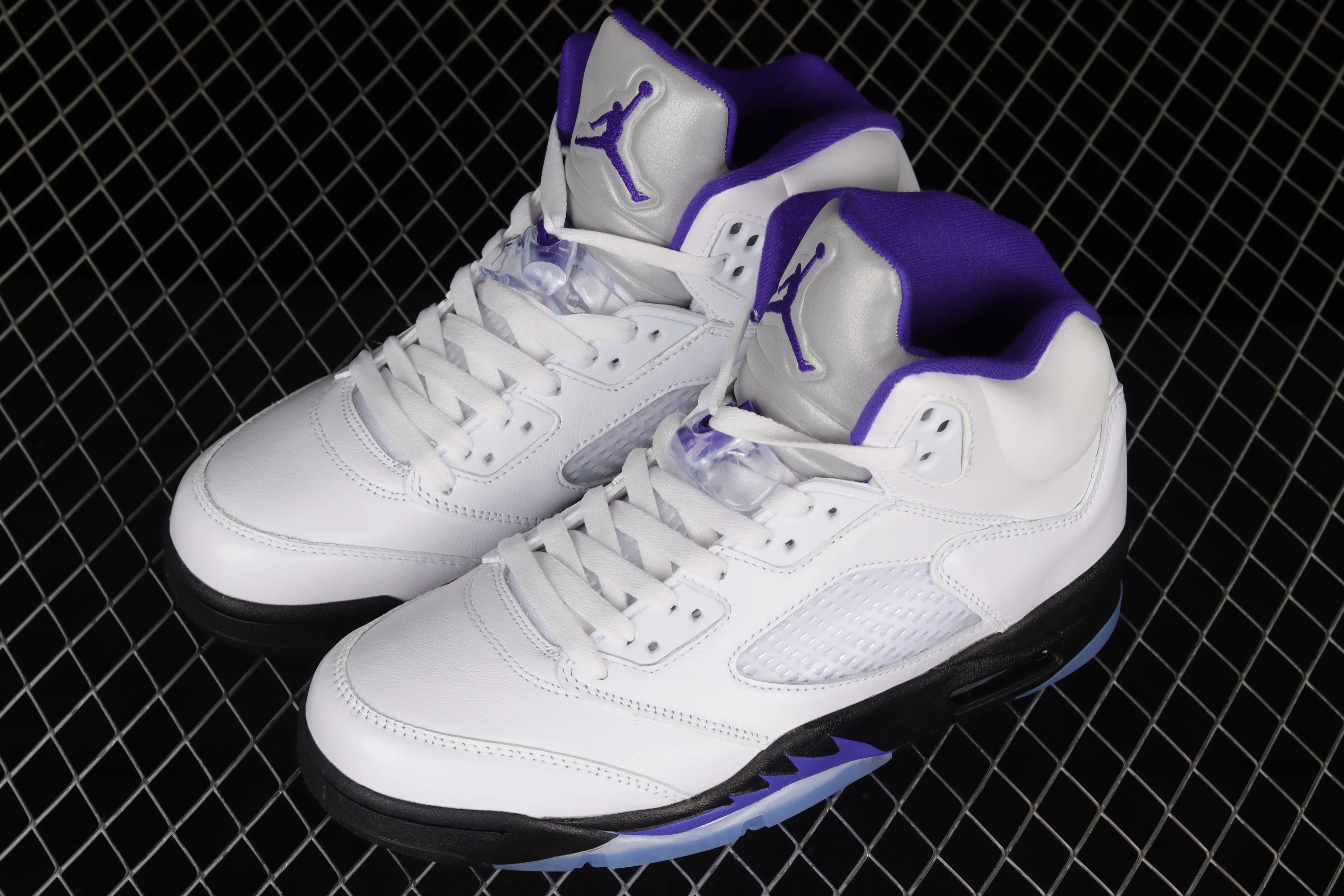 All categories Air Jordan Jordan series basketball shoes Air Jordan 5 J version Air Jordan 5 "Concord" AJ5 Joe 5 Concord white and purple DD0587-141
